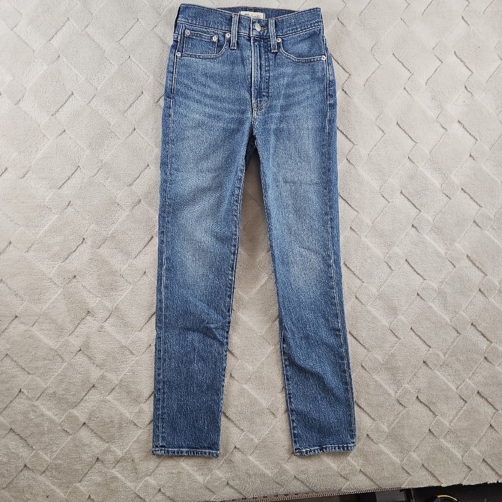 Madewell The Perfect Vintage Jean Womens 24 Rigid Denim Light Wash Straight Leg